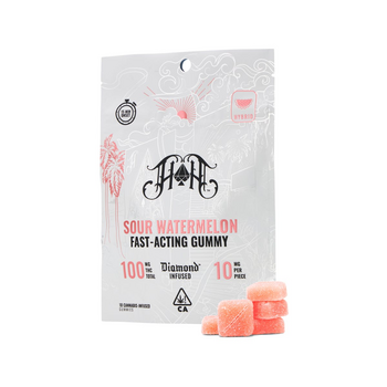 Sour Watermelon | Hybrid - Fast-Acting Gummies - 100mg THC